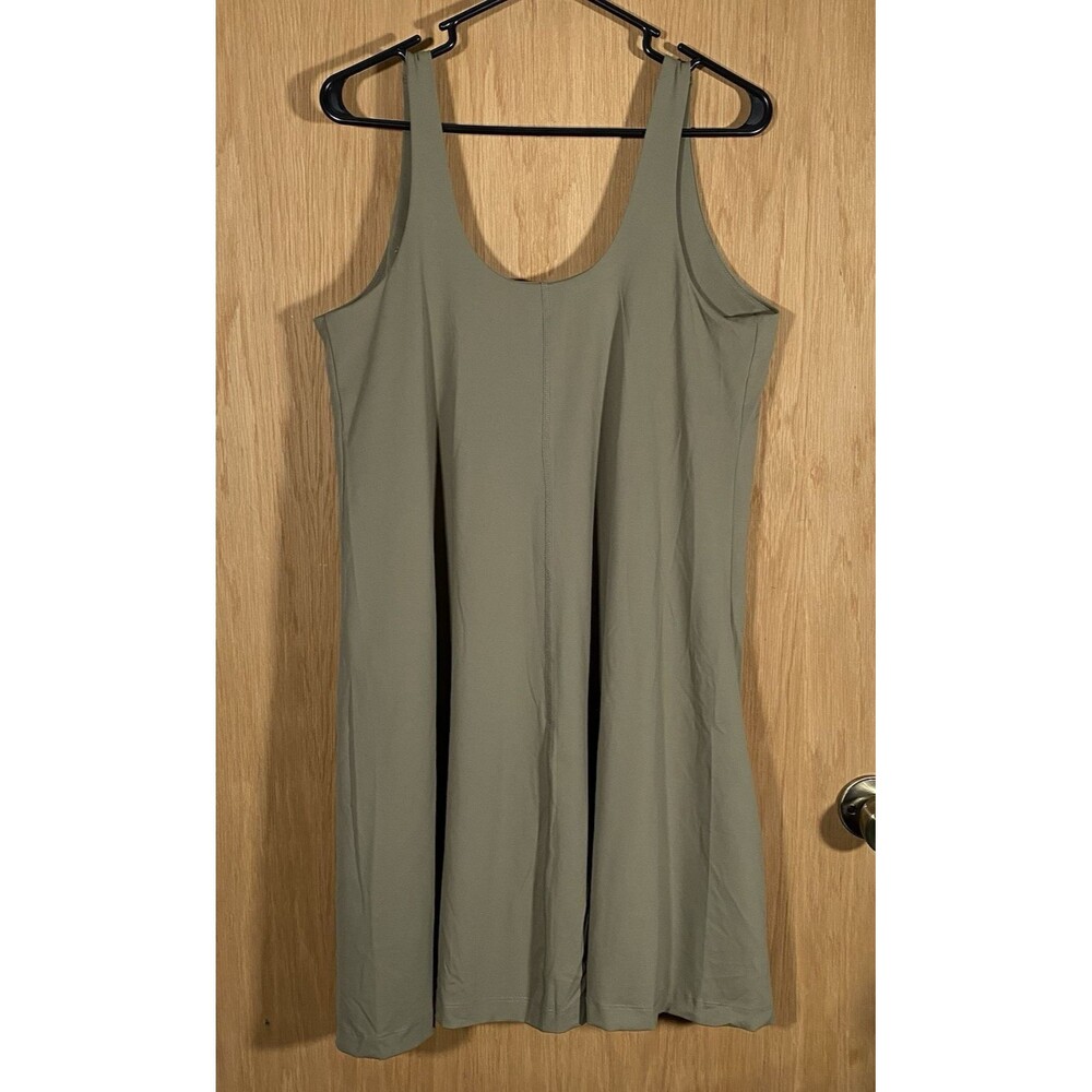 Old Navy Active Powersoft Tank Dress Athletic Built-In Bra Green Women's XL NWT - Picture 2 of 9